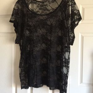 Forever 21 Black Lace top